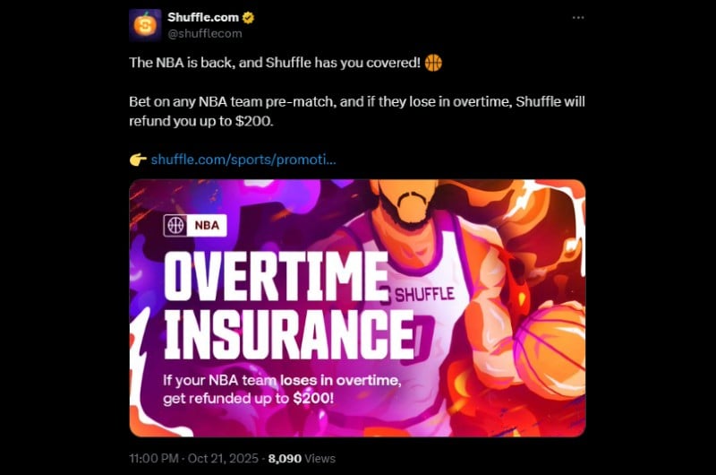 Twitter NBA Overtime Insurance at Shuffle